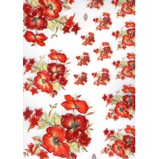 Ref. 78530 - DECALQUE FLOR VERMELHO